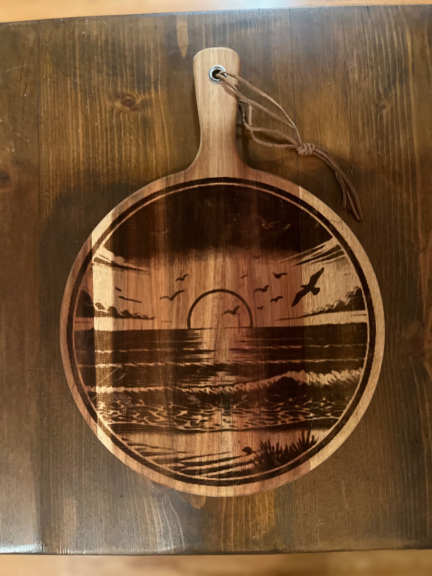 Medium Sunset Scene Handle Board