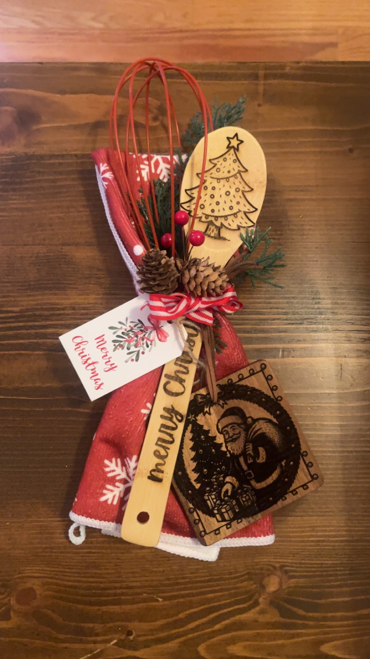 Holiday Spoon Wisk and Ornament Set