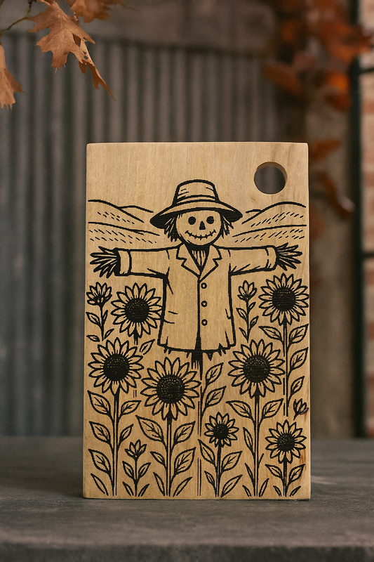 Medium Scarecrow & Sunflowers