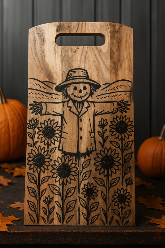 Large Scarecrow & Sunflowers