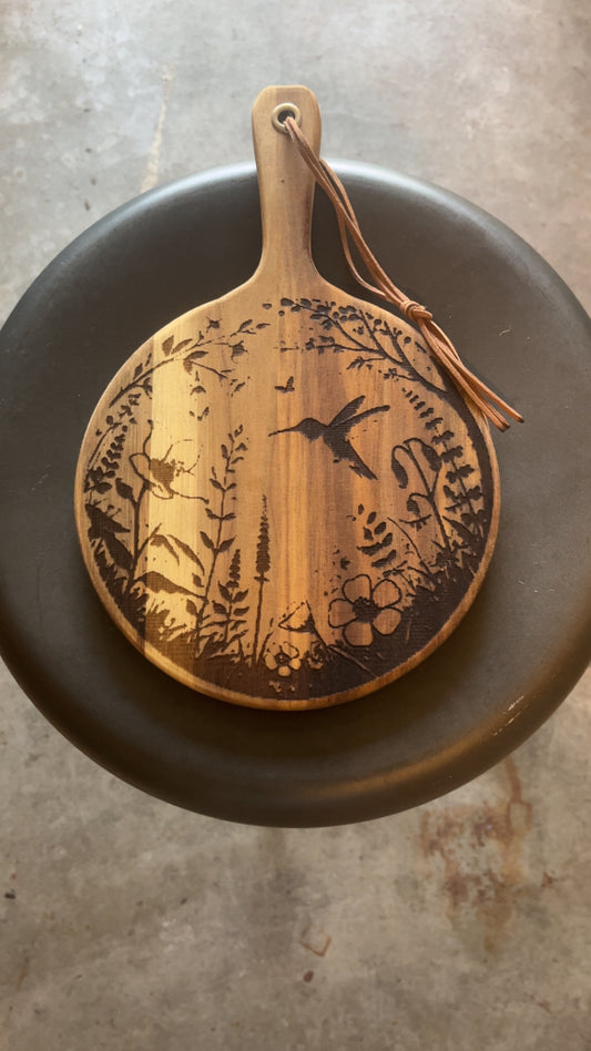 Small Round Hummingbird Handle Board