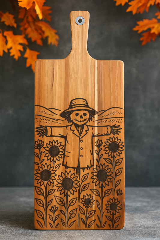 Medium Handle Scarecrow & Sunflowers