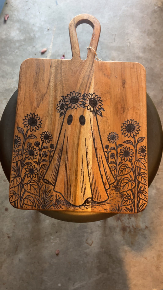 Medium Handle Ghost Sunflower Crown B