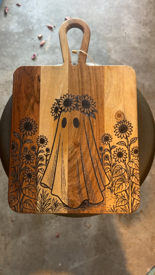 Medium Handle Ghost Sunflower Crown B
