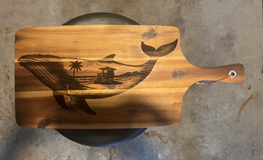 Whale & Beach Scene